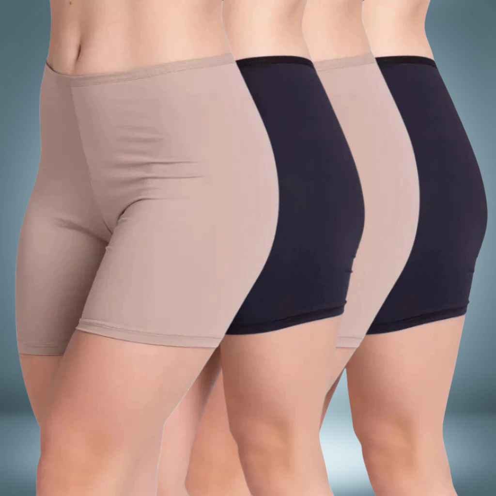 Bermuda Segunda Pele Cintura Alta ( 4 Unidades)
