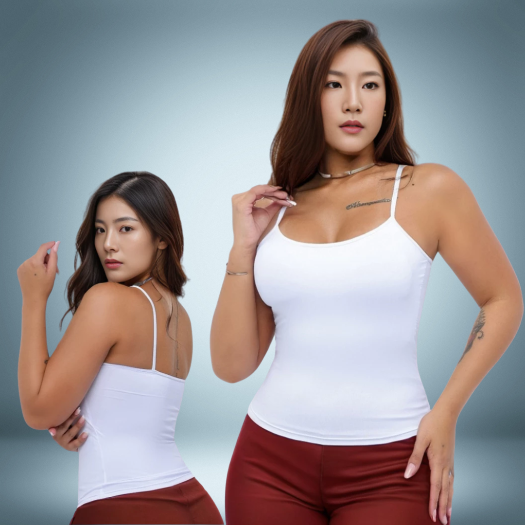 Blusa De Alça  Com Sutiã Embutido (Compre 1 Leve2)