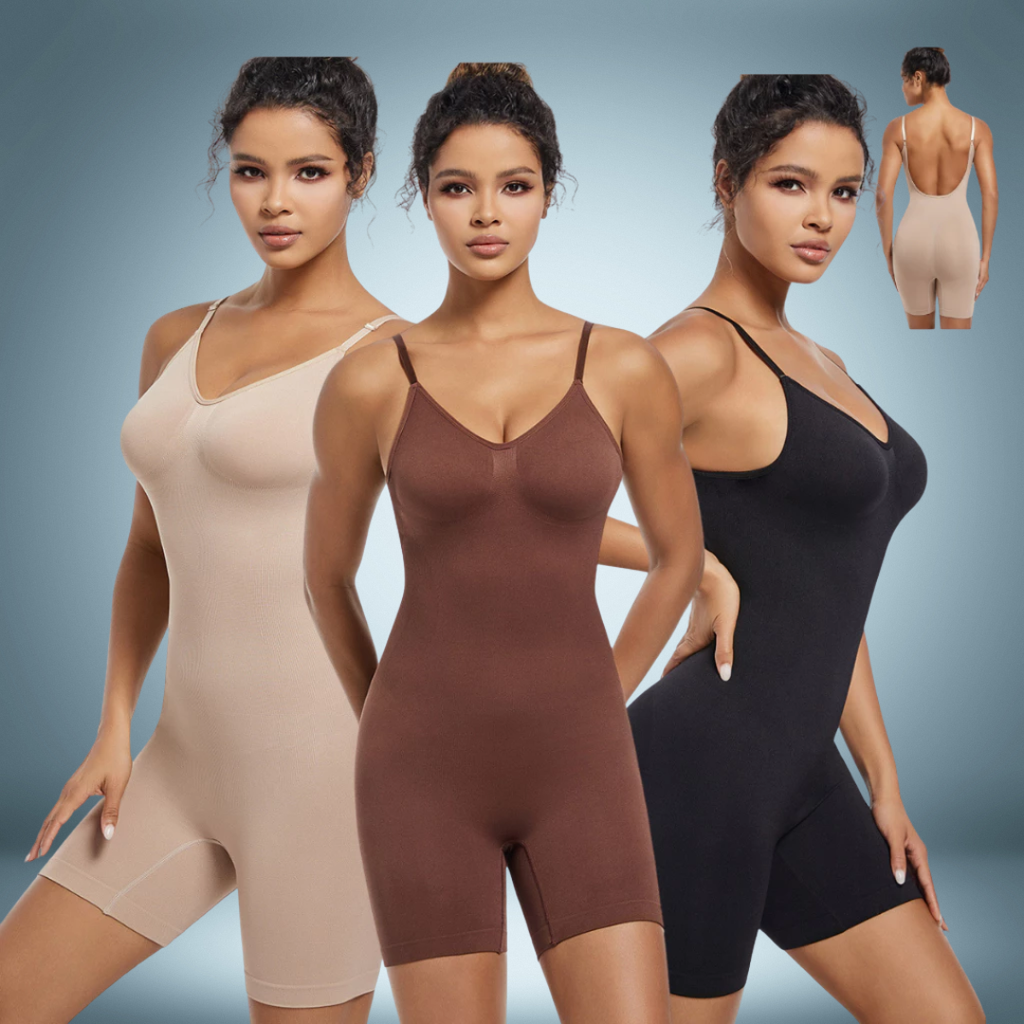 Body Macaquinho Cinta Modeladora Costa Nua