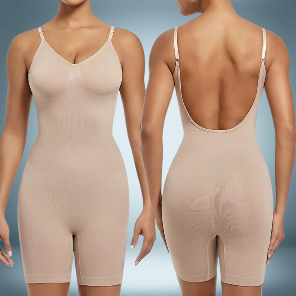 Body Macaquinho Cinta Modeladora Costa Nua