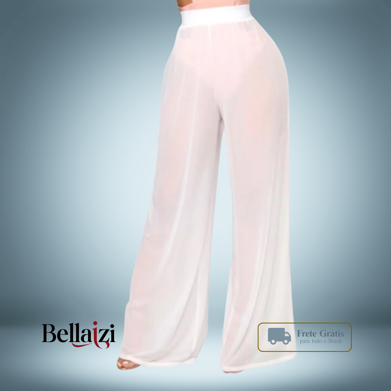 Calça de Tulle Pantalona - Moda Praia Feminina