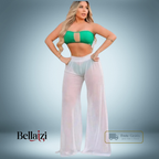 Calça de Tulle Pantalona - Moda Praia Feminina