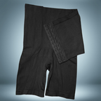 Cinta Bermuda Modeladora 2 em 1 Corset com Barbatana e Fecho Frontal