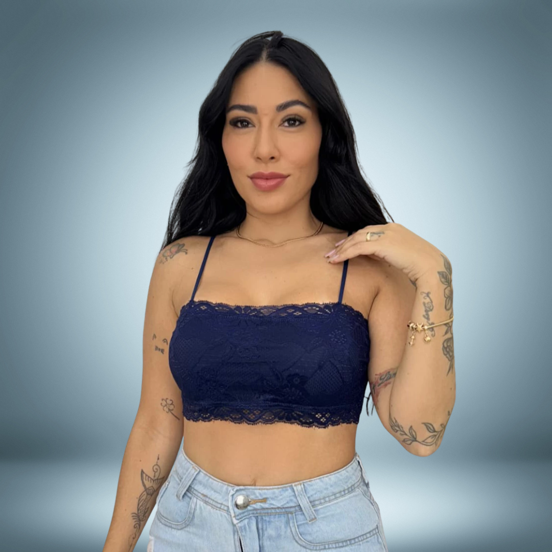 Top Bellaizi Rendado Alcinha